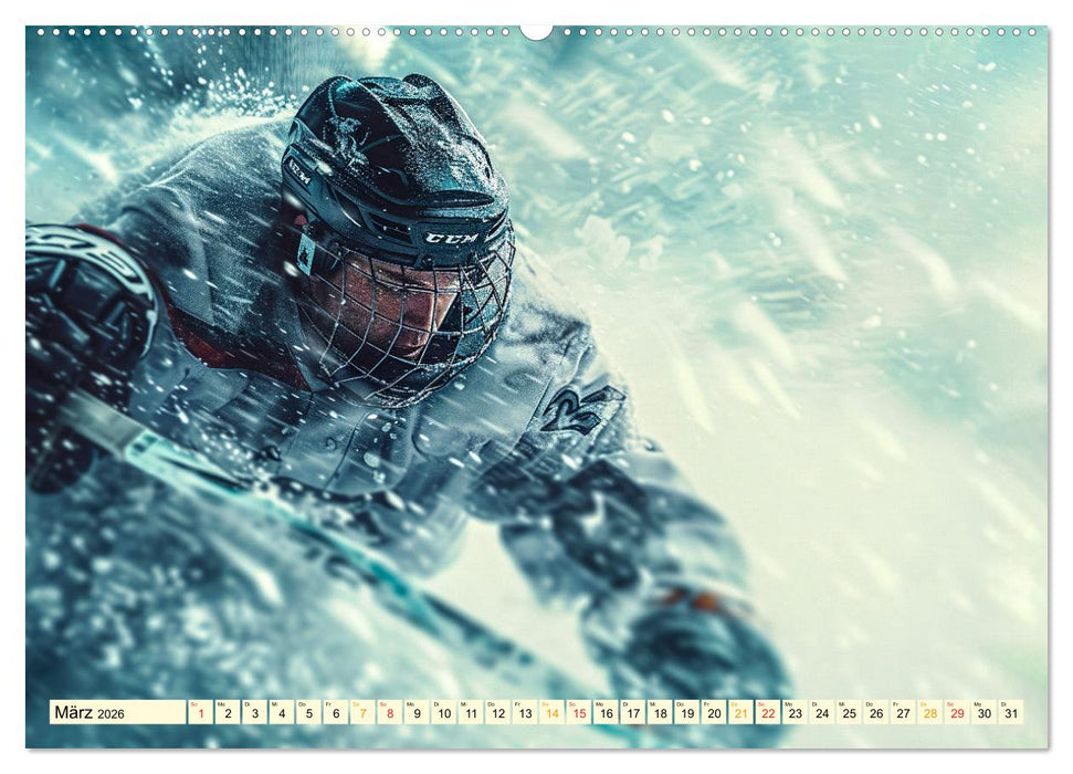 Eishockey - tolle Momente (CALVENDO Premium Wandkalender 2026)