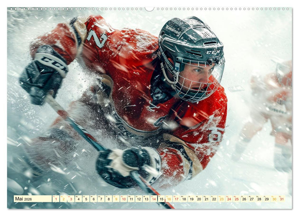 Eishockey - tolle Momente (CALVENDO Premium Wandkalender 2026)