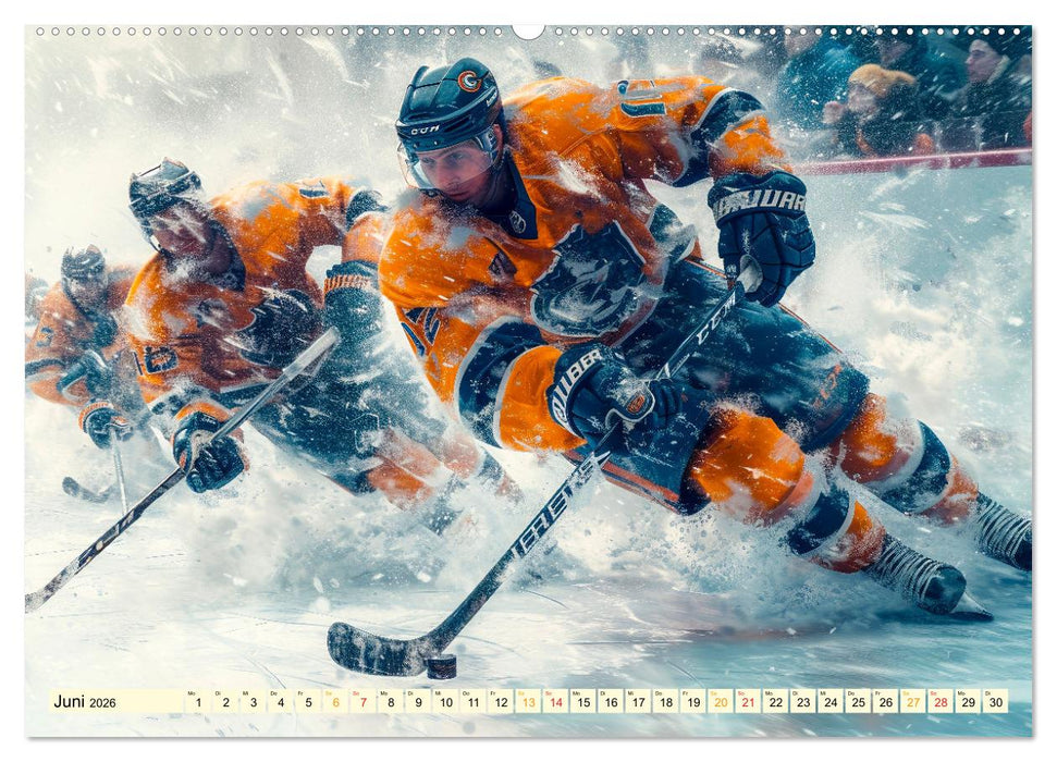 Eishockey - tolle Momente (CALVENDO Premium Wandkalender 2026)