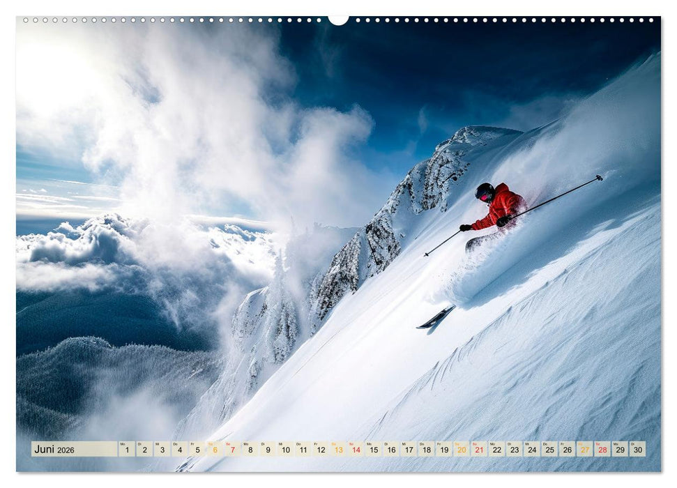 Skifahren - tolle Momente (CALVENDO Wandkalender 2026)