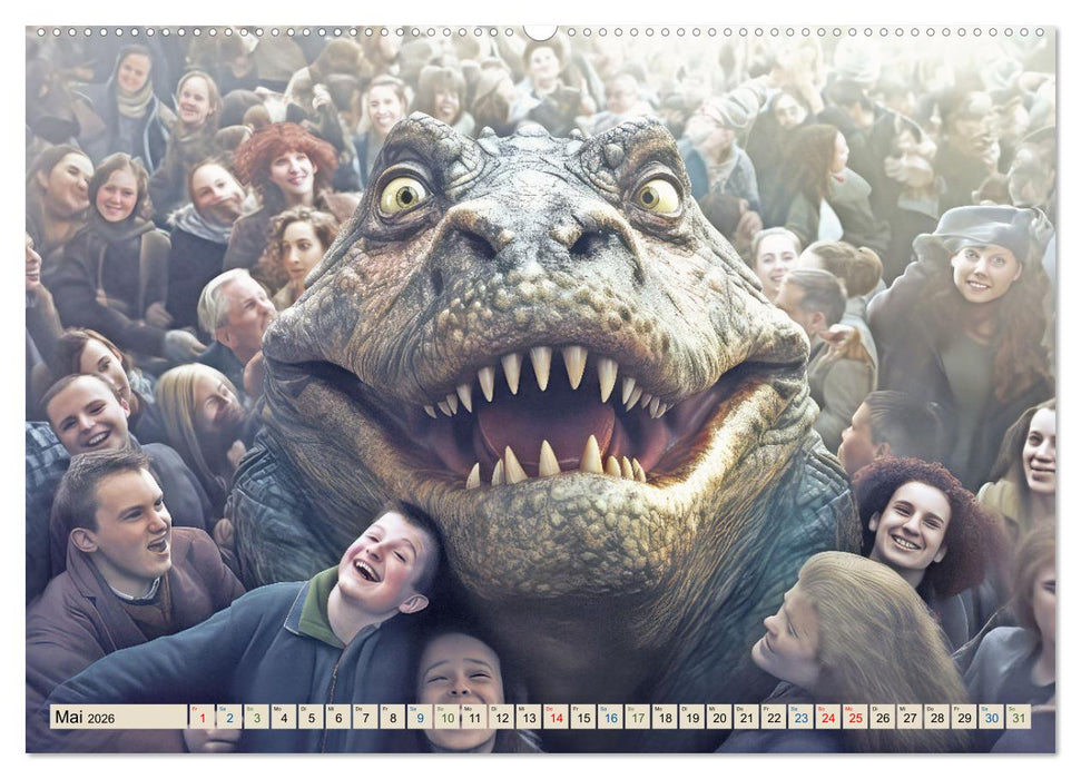 Gutmütige Giganten – Humorbilder (CALVENDO Premium Wandkalender 2026)