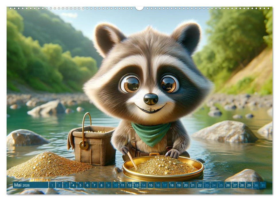 Pfoten und Pistolen: Ein Jahr im Zeichen des Wilden Westens (CALVENDO Premium Wandkalender 2026)