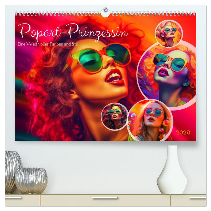 Popart Prinzessin (CALVENDO Premium Wandkalender 2026)