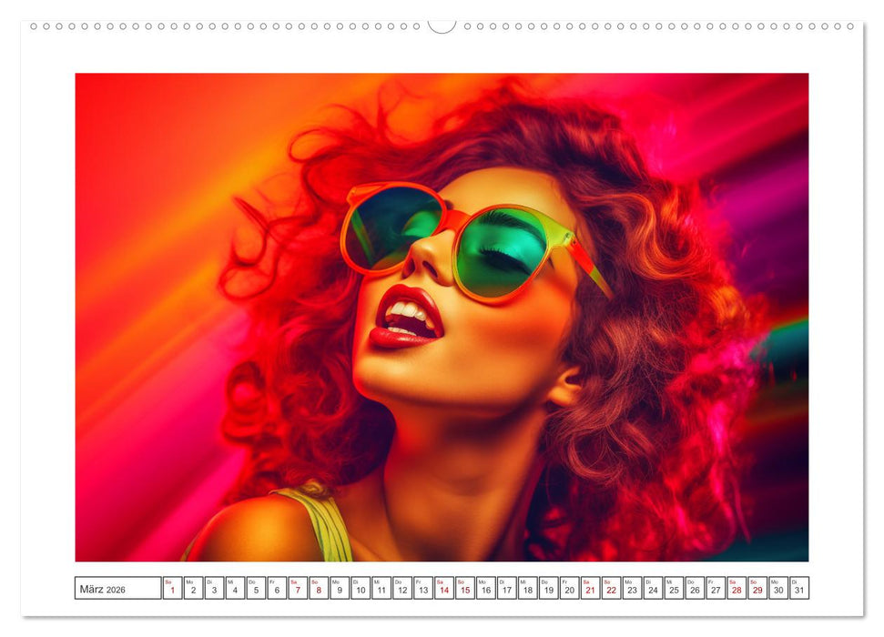 Popart Prinzessin (CALVENDO Premium Wandkalender 2026)