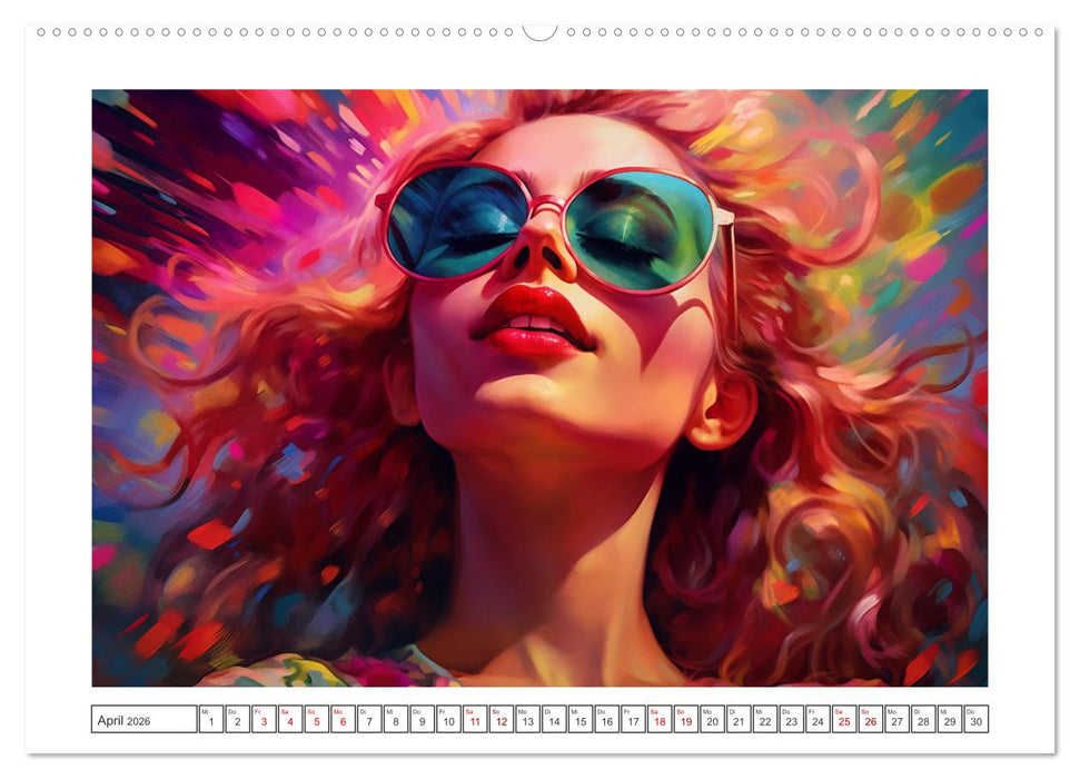 Popart Prinzessin (CALVENDO Premium Wandkalender 2026)