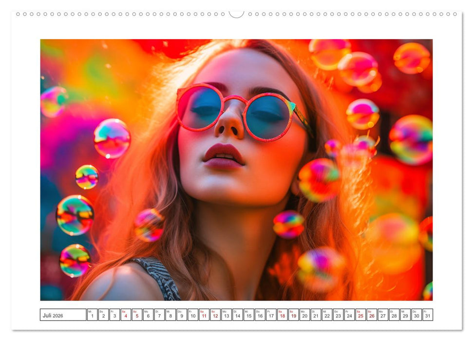 Popart Prinzessin (CALVENDO Premium Wandkalender 2026)