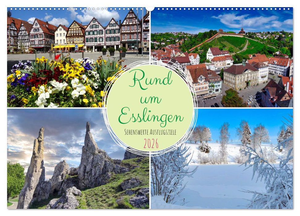 Rund um Esslingen (CALVENDO Wandkalender 2026)