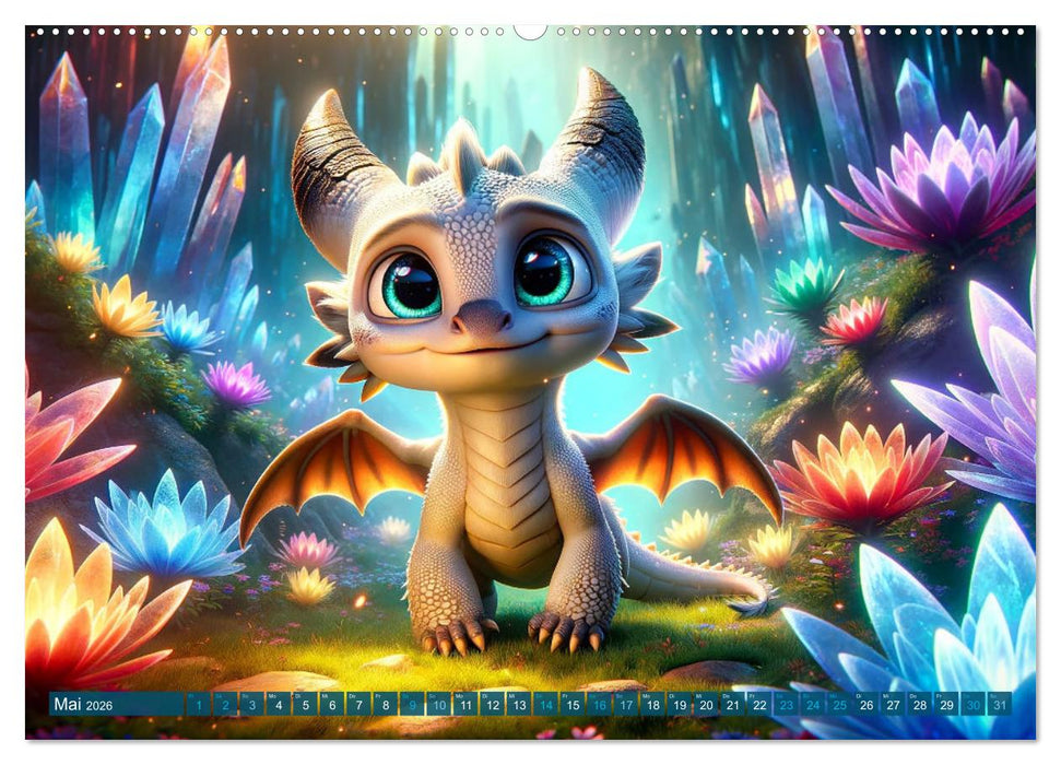 Drachenschwingen: Jahreszeiten im Drachenland (CALVENDO Wandkalender 2026)