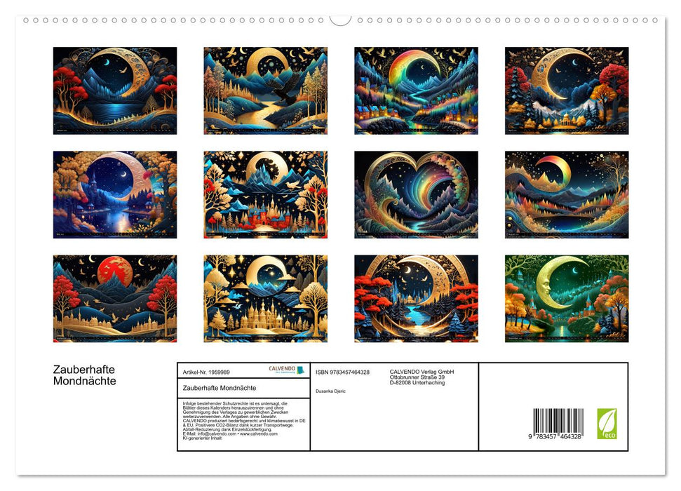Zauberhafte Mondnächte (CALVENDO Premium Wandkalender 2026)