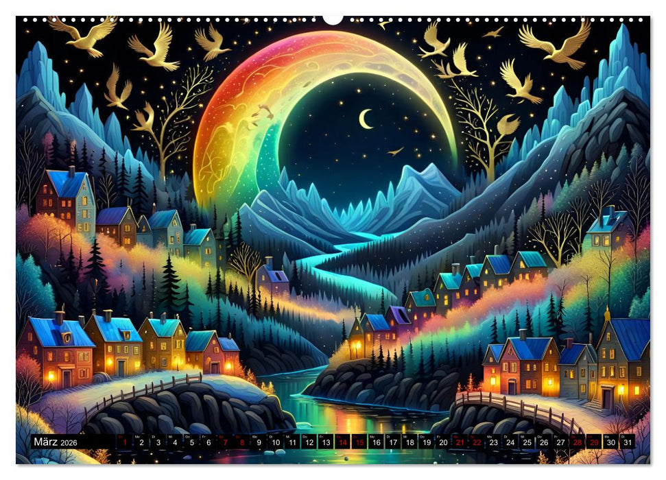 Zauberhafte Mondnächte (CALVENDO Premium Wandkalender 2026)
