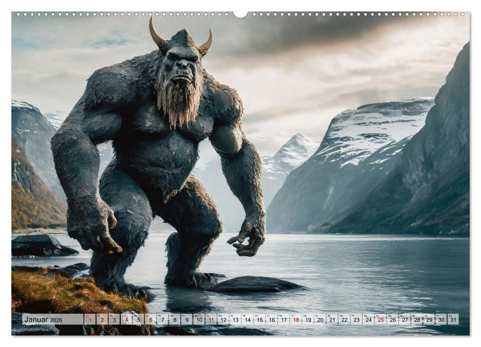 Monster & Mythen (CALVENDO Premium Wandkalender 2026)