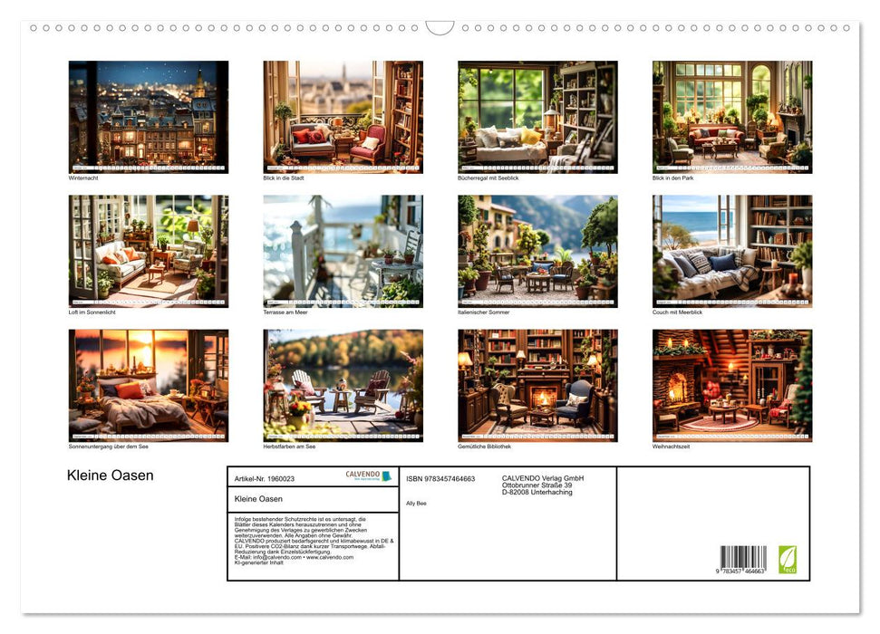 Kleine Oasen (CALVENDO Wandkalender 2026)