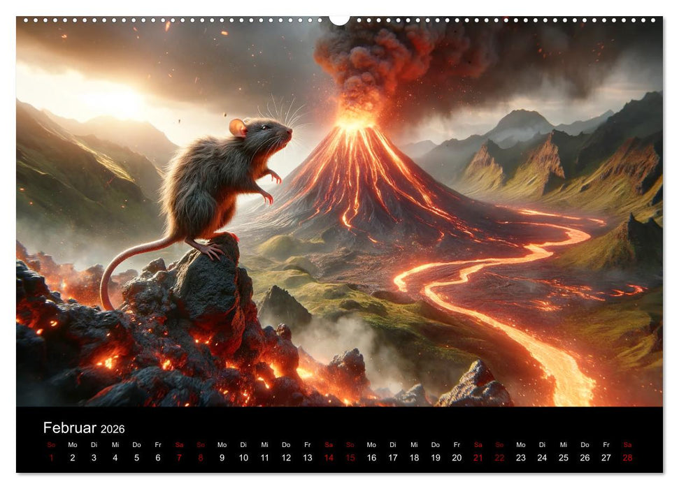 Abenteuerliche Ratten (CALVENDO Wandkalender 2026)