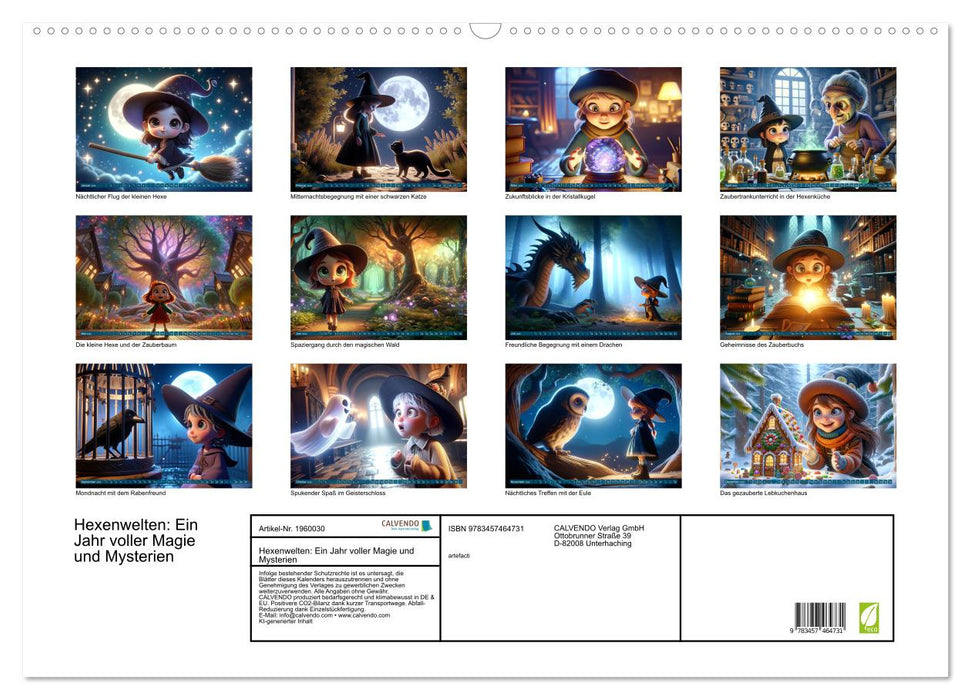 Hexenwelten: Ein Jahr voller Magie und Mysterien (CALVENDO Wandkalender 2026)