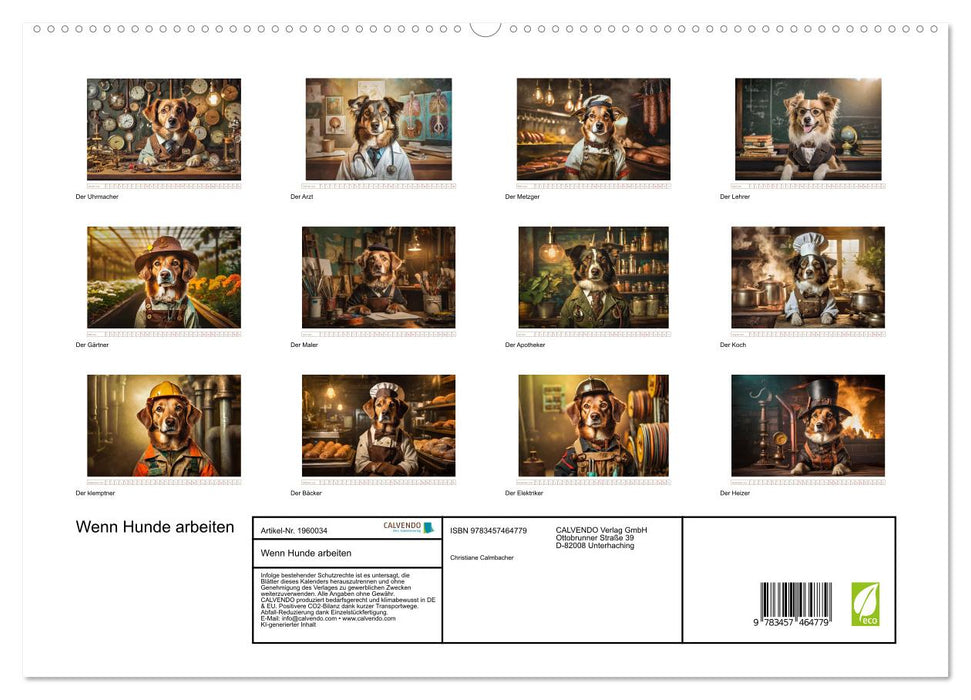 Wenn Hunde arbeiten (CALVENDO Premium Wandkalender 2026)
