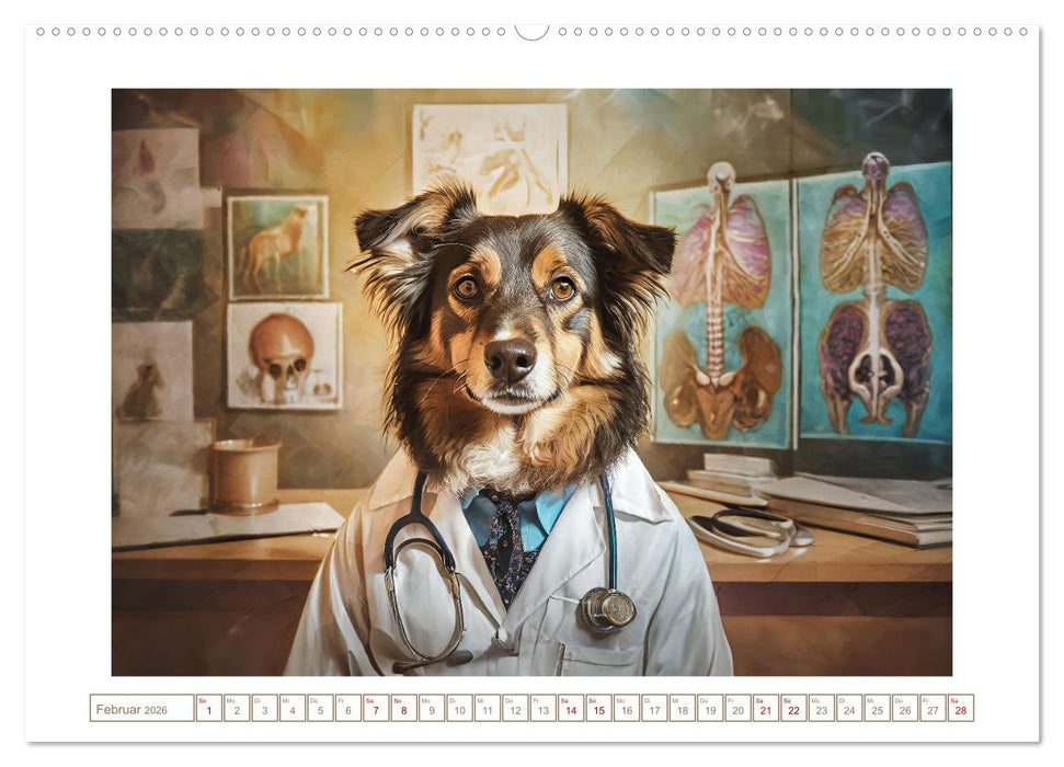 Wenn Hunde arbeiten (CALVENDO Premium Wandkalender 2026)