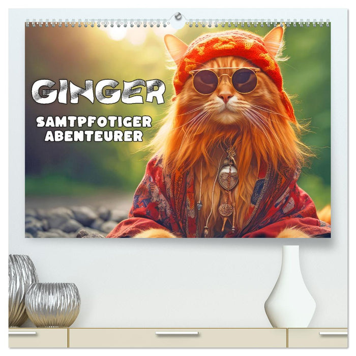 Ginger - Samtpfotiger Abenteurer (CALVENDO Premium Wandkalender 2026)