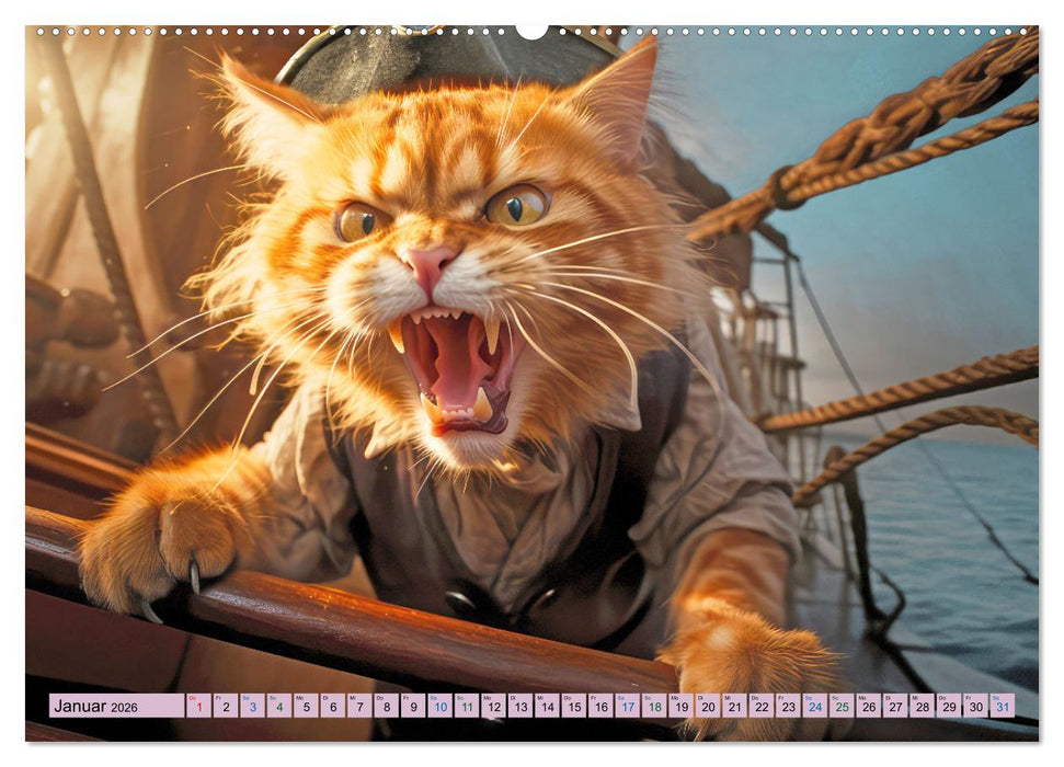 Ginger - Samtpfotiger Abenteurer (CALVENDO Premium Wandkalender 2026)