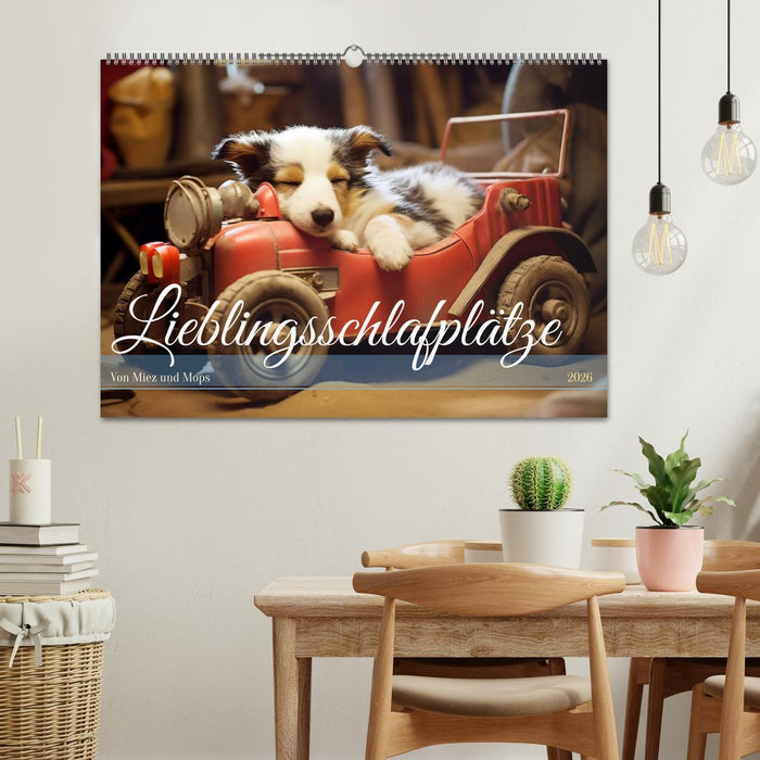 Lieblingsschlafplätze (CALVENDO Wandkalender 2026)