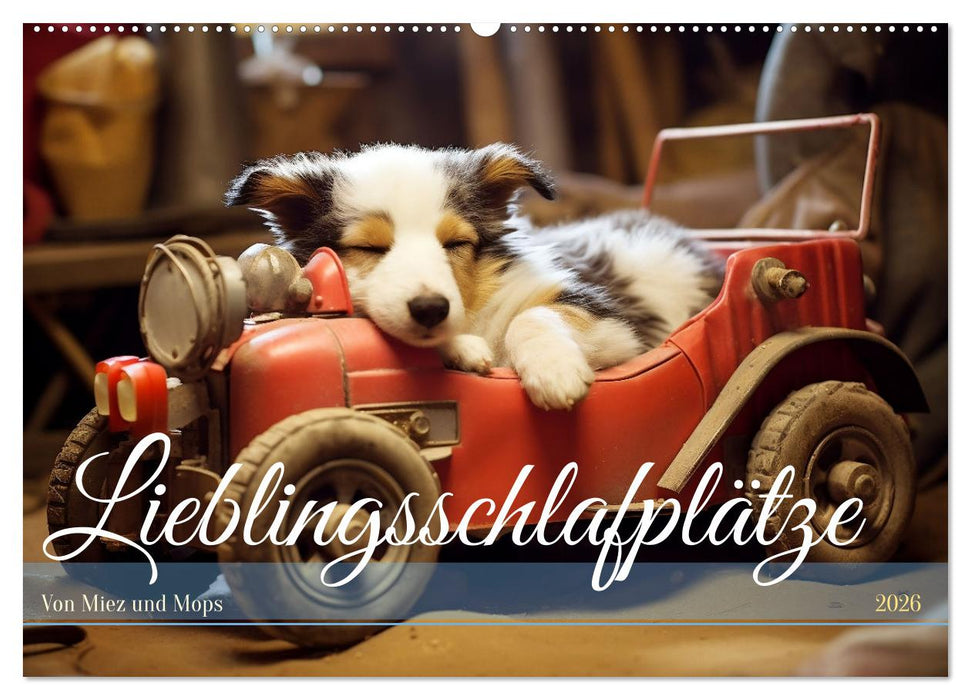 Lieblingsschlafplätze (CALVENDO Wandkalender 2026)