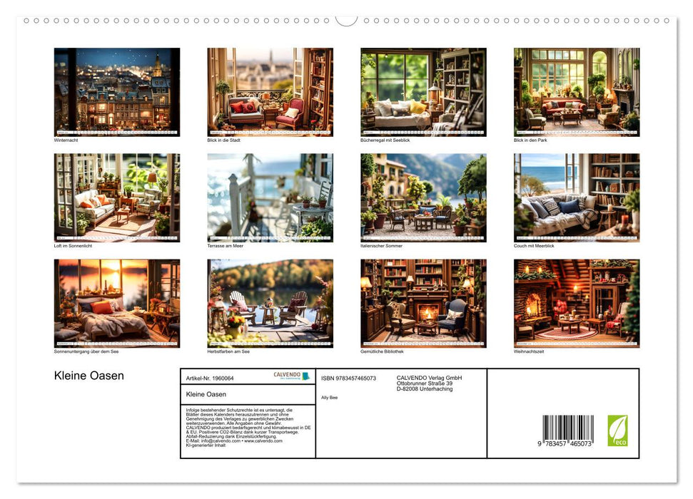 Kleine Oasen (CALVENDO Premium Wandkalender 2026)