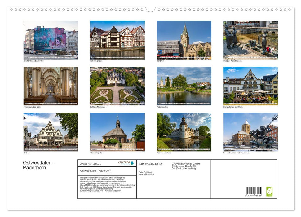 Ostwestfalen - Paderborn (CALVENDO Wandkalender 2026)