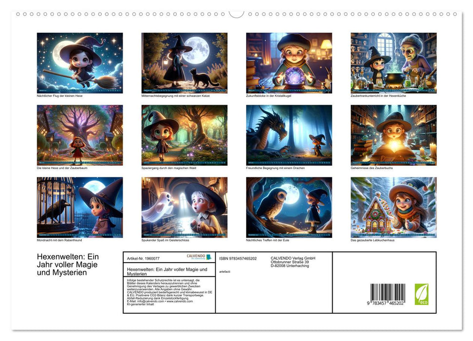 Hexenwelten: Ein Jahr voller Magie und Mysterien (CALVENDO Premium Wandkalender 2026)