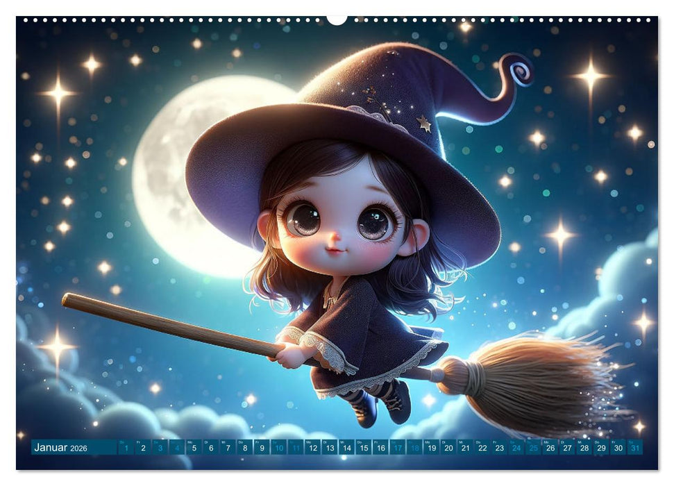 Hexenwelten: Ein Jahr voller Magie und Mysterien (CALVENDO Premium Wandkalender 2026)