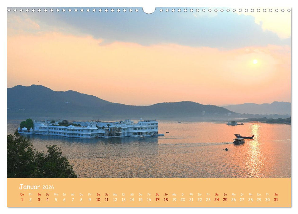 Udaipur die Perle Rajastans (CALVENDO Wandkalender 2026)