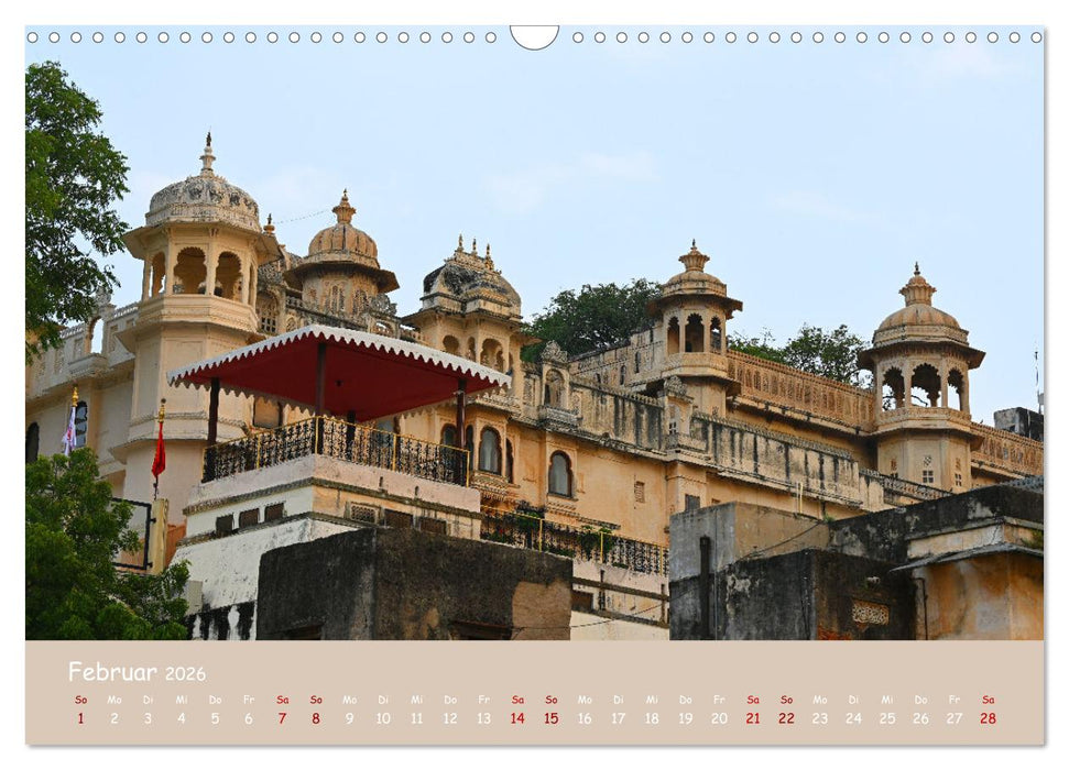 Udaipur die Perle Rajastans (CALVENDO Wandkalender 2026)