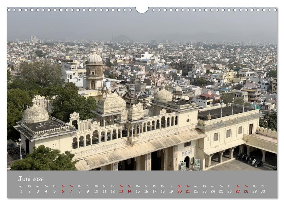 Udaipur die Perle Rajastans (CALVENDO Wandkalender 2026)