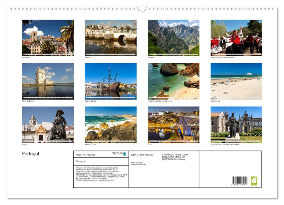 Portugal (CALVENDO Wandkalender 2026)
