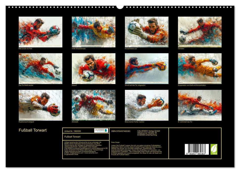 Fußball Torwart (CALVENDO Premium Wandkalender 2026)