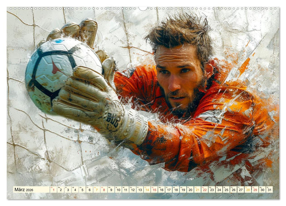 Fußball Torwart (CALVENDO Premium Wandkalender 2026)