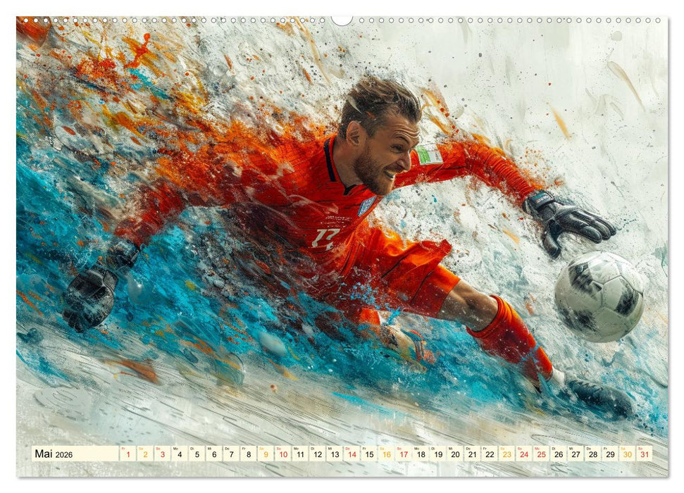 Fußball Torwart (CALVENDO Premium Wandkalender 2026)