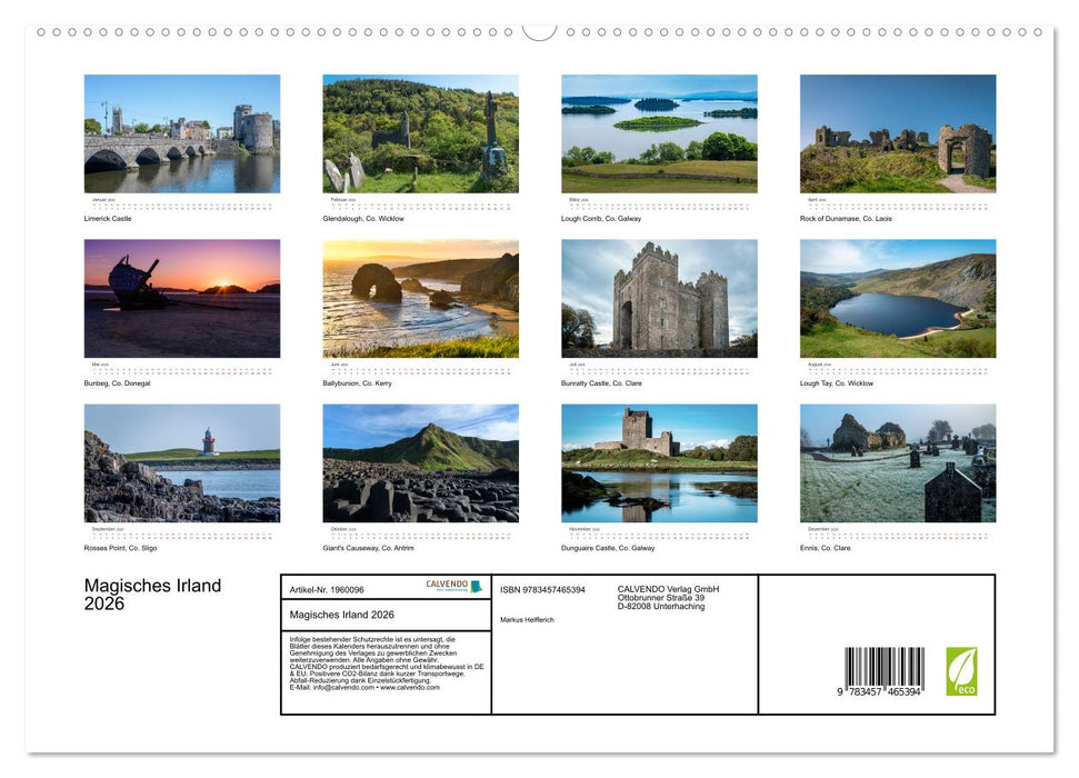 Magisches Irland 2026 (CALVENDO Premium Wandkalender 2026)