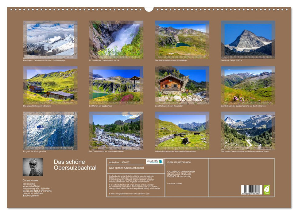 Das schöne Obersulzbachtal (CALVENDO Wandkalender 2026)