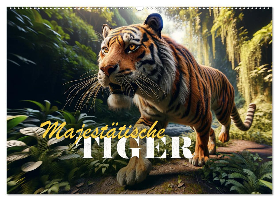 Majestätische Tiger (CALVENDO Wandkalender 2026)