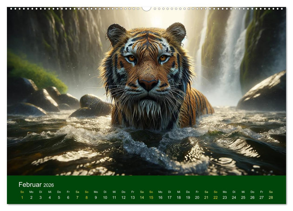 Majestätische Tiger (CALVENDO Wandkalender 2026)