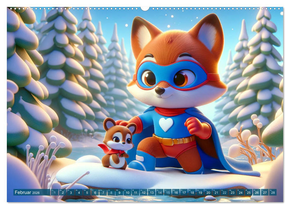 Heldenpfoten: Monat für Monat im Einsatz (CALVENDO Wandkalender 2026)
