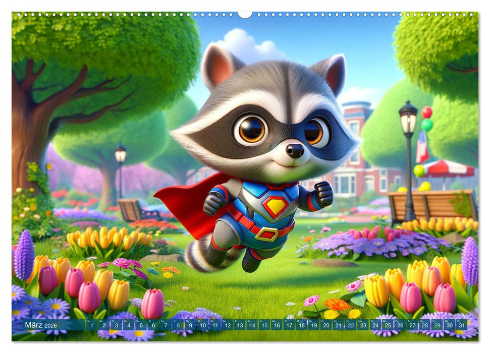 Heldenpfoten: Monat für Monat im Einsatz (CALVENDO Wandkalender 2026)
