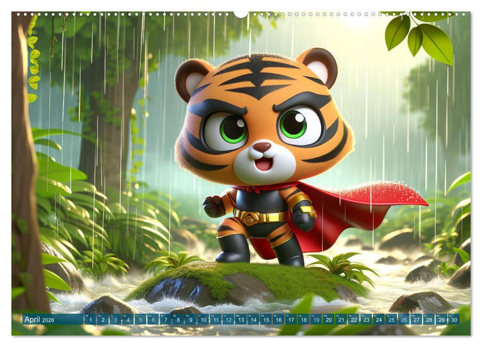 Heldenpfoten: Monat für Monat im Einsatz (CALVENDO Wandkalender 2026)