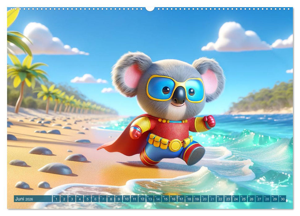 Heldenpfoten: Monat für Monat im Einsatz (CALVENDO Wandkalender 2026)