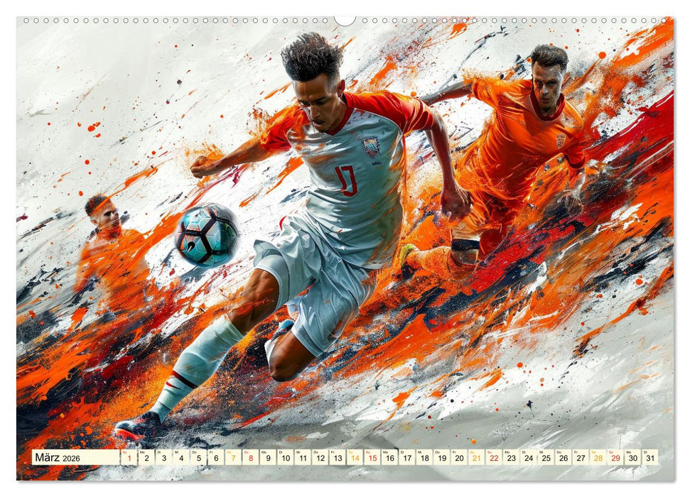 Fußball - alles geben (CALVENDO Premium Wandkalender 2026)