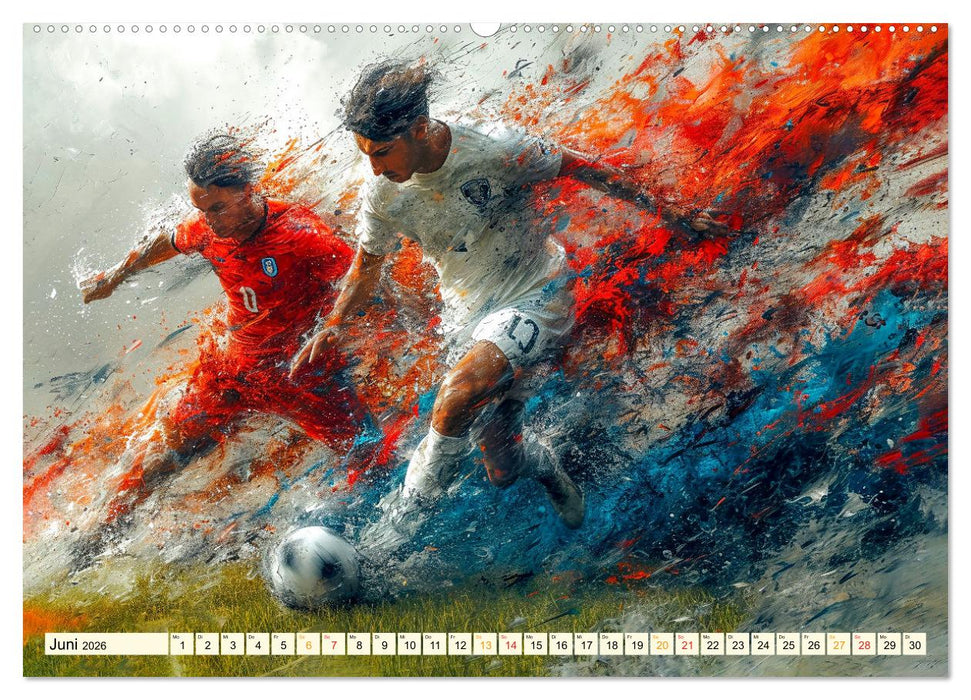 Fußball - alles geben (CALVENDO Premium Wandkalender 2026)