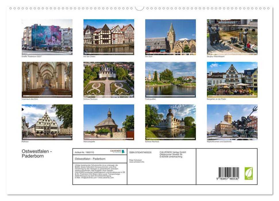 Ostwestfalen - Paderborn (CALVENDO Premium Wandkalender 2026)
