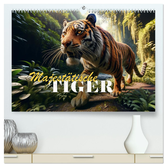 Majestätische Tiger (CALVENDO Premium Wandkalender 2026)
