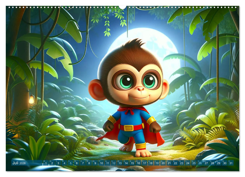 Heldenpfoten: Monat für Monat im Einsatz (CALVENDO Premium Wandkalender 2026)