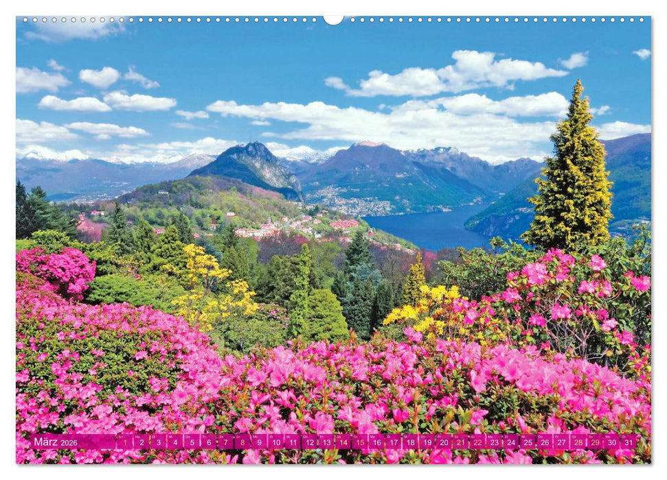 Wunderbares Tessin: Mediterranes Klima und italienisches Flair (CALVENDO Wandkalender 2026)