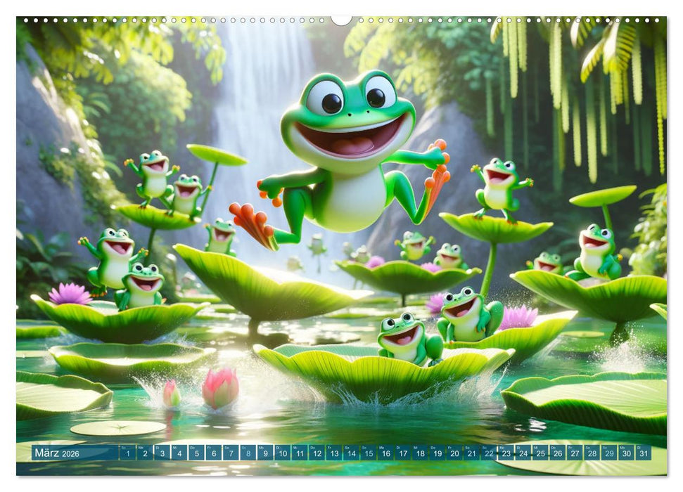 Dschungel-Freunde: Ein Jahr voller tierischer Begegnungen (CALVENDO Wandkalender 2026)